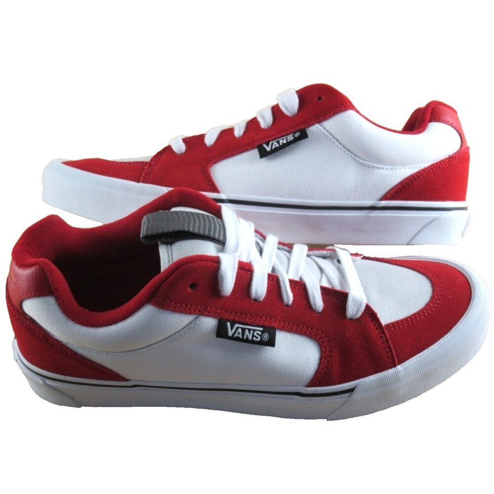 Vans Men's Chukka Push Red True White Canvas Suede shoes Size 11.5 NIB